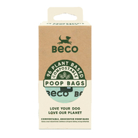 Beco Bags Compostable Dog Poop Bags Unscented 96 Pack
