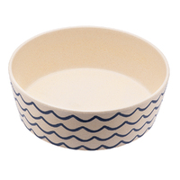 Beco Classic Bamboo Printed Dog Bowl Ocean Waves Small