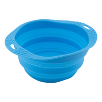 Beco Collapsible Travel Dog Bowl Dishwasher Safe Blue Small