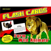FLASH CARDS FARM & WILD ANIMAL (BLU638178)