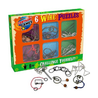 Centauri Games 6 Wire Puzzles Challenge Yourself for Ages 8+ (BMS006949)