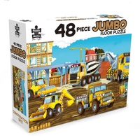 Puzzle Master Construction Site Jumbo Floor Jigsaw Puzzle 48 Pieces
