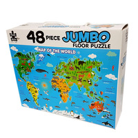 World Map Jumbo Floor Puzzle 48 Pieces (BMS009339)