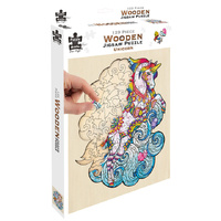 Puzzle Master Unicorn Wooden Jigsaw Puzzle 129 Pieces