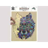 Puzzle Master Wolf Wooden Jigsaw Puzzle 132 Pieces (BMS010779)