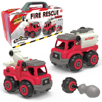 Construct It Build-ables 2-in-1 Fire Rescue Vehicles 38 Pieces