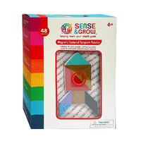 Sense & Grow Magnetic Textured Tangram Puzzles Family Game (BMS017396)