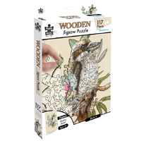 Puzzle Master Kookaburra Wooden Jigsaw Puzzle 117 Pieces