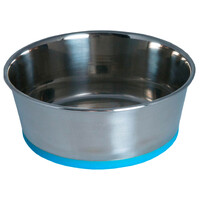 Rogz Slurp Stainless Steel Non-Skid Dog Bowl Blue XL