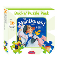 Old MacDonald Had a Farm Book N Puzzle Pack with 16 Big-Piece Puzzle (BRO418128)