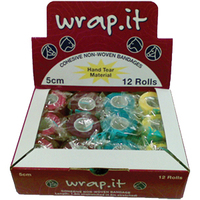 Wrap It Cohesive Non-Woven Bandages 12 Rolls 5cm x 4.5m