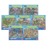 Thats Life Jigsaw Puzzles Assorted 1000 Pieces x 6 Pack (CAATL1000) 