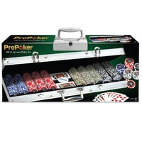 ProPoker Set with Aluminium Case 500 Pieces for Ages 18+