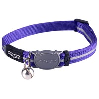 Rogz Alleycat Adjustable Safeloc Cat Collar Purple 11mm