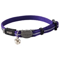 Rogz Alleycat Adjustable Safeloc Cat Collar Purple 8mm