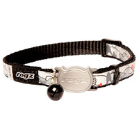 Rogz ReflectoCat Reflective Safeloc Cat Collar Black Cat 11mm