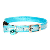 Rogz Sparklecat Pin Buckle Reflective Cat Collar Turquoise Small 11mm 
