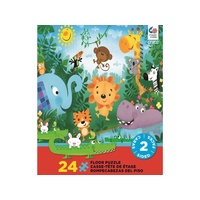 JUNGLE ANIMALS 2 SIDED 24pcs (CEA1718)