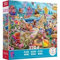 Ceaco Beach Mania Jigsaw Puzzle incl Poster 550 Pieces