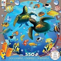 Ceaco Undersea Turtles Play Jigsaw Puzzle 550 Pieces