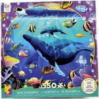 Ceaco Undersea Humpback Whales Jigsaw Puzzle 550 Pieces