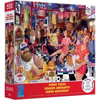Ceaco Funny Faces USA Jigsaw Puzzle incl Poster 550 Pieces