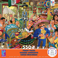 Ceaco Funny Faces Mexico Jigsaw Puzzle incl Poster 550 Pieces (CEA2443-2)