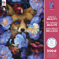 Ceaco Natures Beauty Fox & Fish Jigsaw Puzzle 550 Pieces (CEA2452-4)