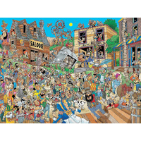 Ceaco Comic Crowds Bank Robbers Jigsaw Puzzle 750 Pieces (CEA2944-3)