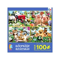 ADORABLE ANIMALS 100pc 4-IN-1 (CEA3101)