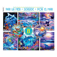 Ceaco Seaside Themed 8-in-1 Jigsaw Puzzles 4350 Pieces (CEA3723)