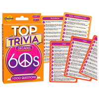 Top Trivia Decades 60s Card Game (CHE11660)