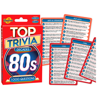 Top Trivia Decades 80s Card Game (CHE11684)