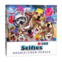 Cheatwell Selfies Beach Double-Sided Jigsaw Puzzle 500 Pieces (CHE28446)