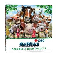 Cheatwell Selfies Farm Double-Sided Jigsaw Puzzle 500 Pieces (CHE28453)