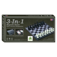 CHESS/CHECKERS 3-in-1 MAGN.12" (CHS001790)