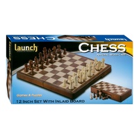 CHESS SET 12" INLAID (launch) (CHS019830)