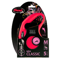 Flexi Classic Retractable Cord Dog Lead Red Medium 5m
