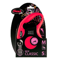 Flexi Classic Retractable Tape Dog Lead Red Medium 5m