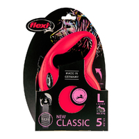 Flexi Classic Retractable Tape Dog Lead Red Large 5m