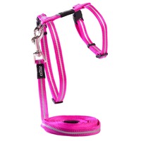 Rogz Alleycat Adjustable Cat Harness & Lead Set Pink 11mm