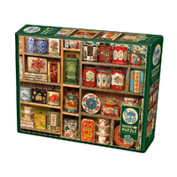 Cobble Hill Vintage Tins Jigsaw Puzzle incl Poster 1000 Pieces (COB40054)