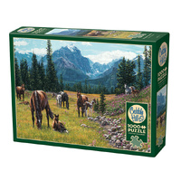 Cobble Hill Horse Meadow Jigsaw Puzzle incl Poster 1000 Pieces