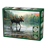 Cobble Hill Moose Crossing Jigsaw Puzzle incl Poster 1000 Pieces