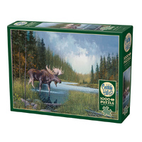 Cobble Hill Moose Lake Jigsaw Puzzle incl Poster 1000 Pieces