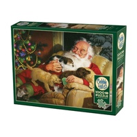 Cobble Hill Santa's Quiet Time Jigsaw Puzzle 1000 Pieces