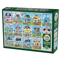 Cobble Hill Seaside Shops Jigsaw Puzzle incl Poster 1000 Pieces