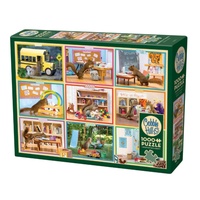 Cobble Hill Squirrels at School Jigsaw Puzzle incl Poster 1000 Pieces