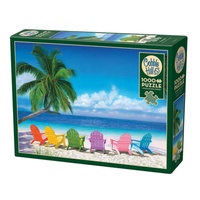 Cobble Hill Paradise Adult Jigsaw Puzzle incl Poster 1000 Pieces