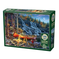 Cobble Hill Waterfall Camp Jigsaw Puzzle incl Poster 1000 Pieces